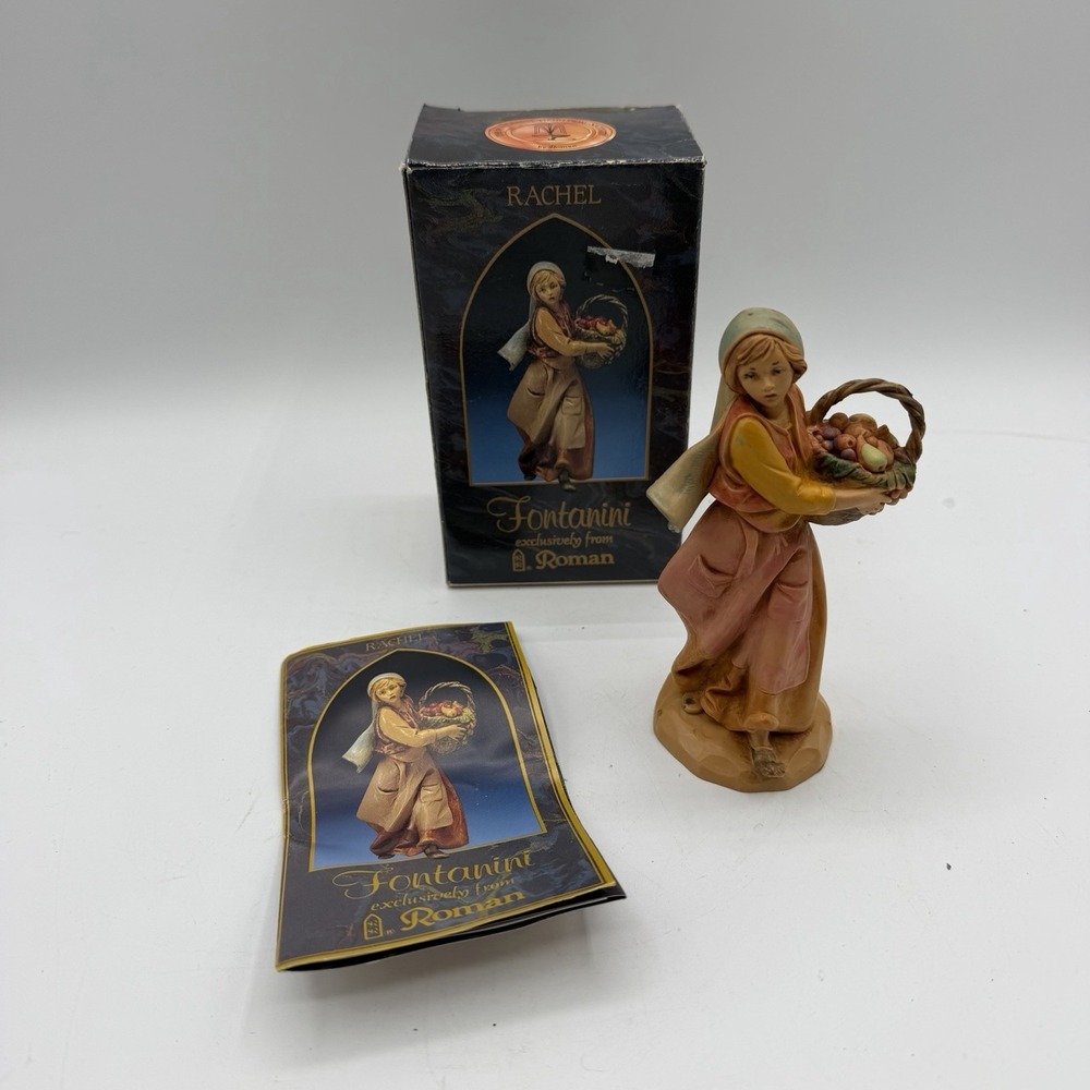 Vintage Fontanini Rachel Fruit Figurine Heirloom Nativity 5" Collection 1993